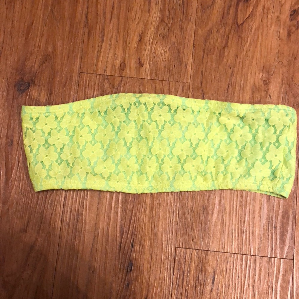 Delia’s Green/yellow bandeau- large